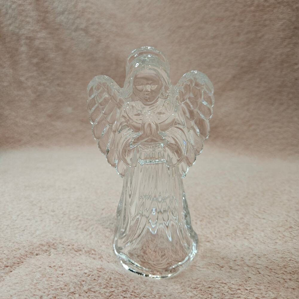 Princess House 24% Lead Crystal 6 Inch Standing Angel Nativity Figurine